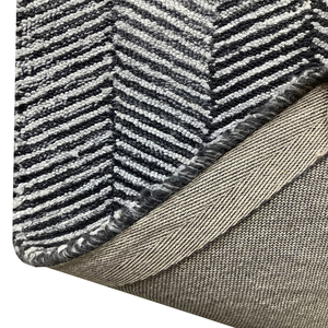 Tapis touffu à main Design coloré blanc et noir, décoration parfaite pour le salon et la maison - Product Image 4