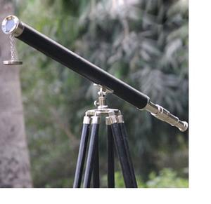 กล้องส่องทางไกลหนังสีดำคอลเลกชันโจรสลัดเคลือบนิกเกิลเคลือบผิวด้วยหนังหรูหรา - Product Image 1