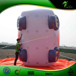 Autobús Inflable Gigante de Helio para Desfiles Urbanos, Modelo de Coche Rojo Inflable para Celebrar Días Festivos - Product Image 6