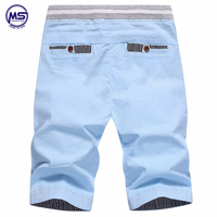 Shorts de bain décontractés en coton uni pour hommes, été 2021, avec cordon de serrage, taille mi-haute, séchage rapide, poches, pour la plage, avec logo personnalisé