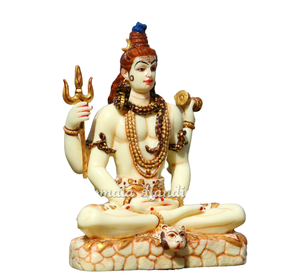 Statue du dieu indien Shiva en polyrésine, Figurine du dieu indien, bholenth, 15 cm - Product Image 3