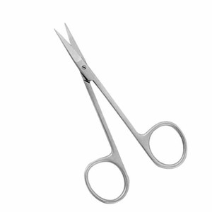 Ciseaux à Iris droits de haute qualité, ciseaux à Iris incurvés chirurgicaux avec ciseaux à Iris professionnels de chirurgie générale de meilleure qualité. - Product Image 1