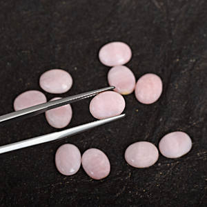 Cabujón Ovalado de Ópalo Rosa Natural de 8x6 mm, Corte Cabujón, Gema Suelta para Joyería, la Mejor Calidad, Superventas - Product Image 3