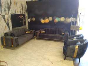 Canapé motif doré et moderne, sans taxes, ensemble de canapé économique, pour les hôpitaux, les hôtels, noël - Product Image 4