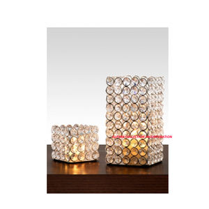 Bougeoir rond doré en métal personnalisé, chandelier de lampe à thé, fait à la main, vente en gros et de haute qualité, pour hôtel, mariage, maison - Product Image 1