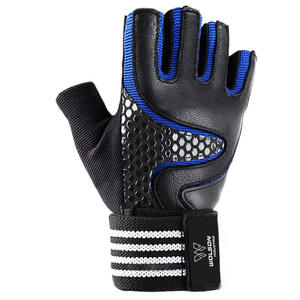 Gants de gymnastique d'haltérophilie en gros haltérophilie bon marché professionnel respirant demi-doigt gants d'haltérophilie d'entraînement de gymnastique. - Product Image 5