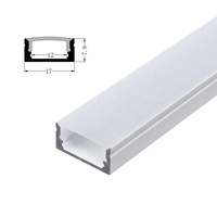 Profilé aluminium pour bande lumineuse led, 6 m/1m 2m 3m, pour éclairage d'intérieur, 17x8mm