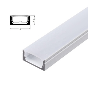 1m 2m 3m Aluminium Profile For led lighting Strip Indoor Profile Super-hot 17*8mm Recessed Aluminum light led Profile