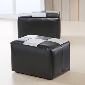 Black & White living room ottoman - Product Image 1