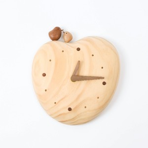 [2.10] นาฬิกาแขวนผนังไม้เมเปิลขัดเงา ศิลปะพื้นบ้าน - ของตกแต่งผนังทันสมัย - Product Image 1