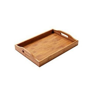 ถาดไม้เสิร์ฟอาหารทรงสี่เหลี่ยมผืนผ้าดีไซน์เรียบง่ายถาดเสิร์ฟชากาแฟ - Product Image 2