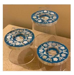 Artisanat de qualité, pot en acrylique et couvercle en bois avec incrustation de bois, récipient pour le stockage de desserts, utilisation dans les hôtels et les restaurants, taille personnalisée - Product Image 5