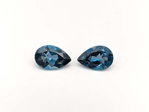 4X5mm poire coupe naturel Londres bleu topaze en gros prix usine de haute qualité à facettes pierres précieuses en vrac par pièce topaze - Product Image 3