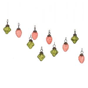Combinado de vidrio Premium Multicolor hecho a mano, mezcla de formas, pequeñas decoraciones de Navidad, mezcla de Hanging14 - Product Image 1