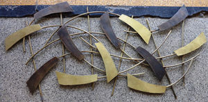 Premium Hot Modern Fancy Luxury Premium <b>Unique</b> Iron Material Handmade Wall Art for <b>Home</b> <b>Decoration</b> and Living Room Christmas Use - Product Image 6