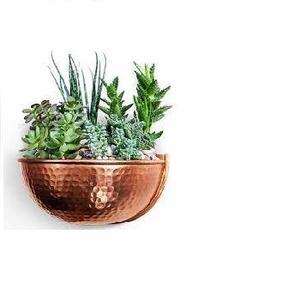 Ensemble fait à la main de 2 supports de jardinière décoratifs extérieurs en cuivre avec application de fenêtre pots de fleurs et jardinières - Product Image 3