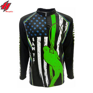 Maillot de pêche par sublimation pour hommes, vêtements de pêche, camouflage à séchage rapide, 50 +, vente en gros, - Product Image 1