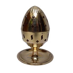 Quemador de incienso de latón de alta calidad, soporte de incienso decorativo de carbón vegetal, quemador de incienso de Metal Loban - Product Image 1