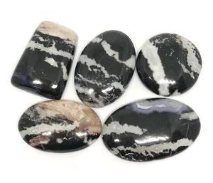 หินอัญมณีทรงหลังเบี้ยแบบหลวม,หินอัญมณีโคล่านิลโคล่าสีดำธรรมชาติสำหรับทำเครื่องประดับ - Product Image 2