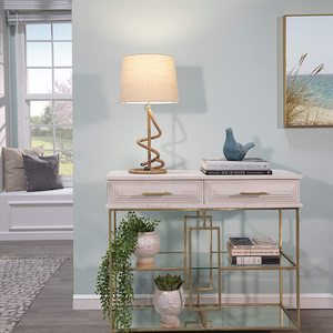 Lampe de table LED moderne en forme de serpent, simple et tendance, avec une seule courbe, 4100K, blanc neutre, pour chambre à coucher, COLLECTION IQBAL - Product Image 4