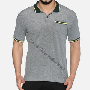 Polo informal liso con logotipo personalizado para hombre, camisa de alta calidad, venta al por mayor - Product Image 1