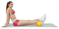 Rouleau en mousse ALLWINWIN FMR25 - Rouleau de massage dorsal gonflable en PVC pour exercices musculaires et étirements