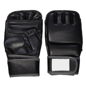 ถุงมือ MMA สำหรับการต่อสู้แบบเปิดฝ่ามือสีดำ Maya Hide หนังถุงมือนวม MMA - Product Image 1