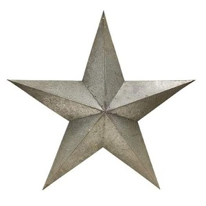 Estrella rústica tradicional decorativa, artículos de jardín para el hogar, hecha a mano, última pared, barata, venta al por mayor, Estrella rústica de Metal galvanizado - Product Image 2