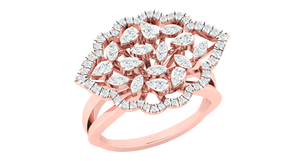 แหวนเพชรโมอิสไม่มีสีแหวนโซลิแทร์ที่ผ่านการรับรองจาก Def ดีไซน์คลาสสิกแบบโบราณ - Product Image 6