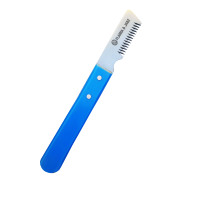 Couteau à démêler Flamia & Jabz pour chien, couteau à carder pour peigne à poils de terrier, peignes en acier inoxydable pour renard, chat, chien, cheval, peigne en bois