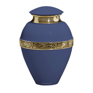 ท้องฟ้าสีฟ้าเคลือบสลักที่ระลึกโลหะทองเหลือง/อลูมิเนียมผู้ใหญ่มนุษย์ศพเถ้าโกศอเมริกัน/ยุโรปสไตล์ - Product Image 6