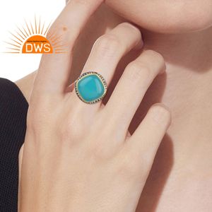 Boucles d'oreilles brillantes, plaquées or et en argent, style Hamas, bijou classique, vente en gros, pierres précieuses, calcédoine - Product Image 5