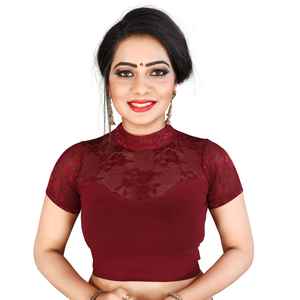 Listo para usar Diseñador indio para mujer Bordado Piedra Trabajo Tops Blusas Ropa de fiesta Diseñador de bodas Últimas señoras Use Blusa ApparelGarment - Product Image 3