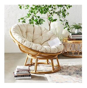 Silla Papasan de ratán-Silla redonda con asientos flexibles-Adecuada para niños/adultos para decorar el dormitorio - Product Image 1