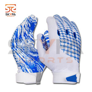 Nuevo modelo Super suave de fútbol americano guantes de fútbol de alto agarre transpirable guantes - Product Image 2