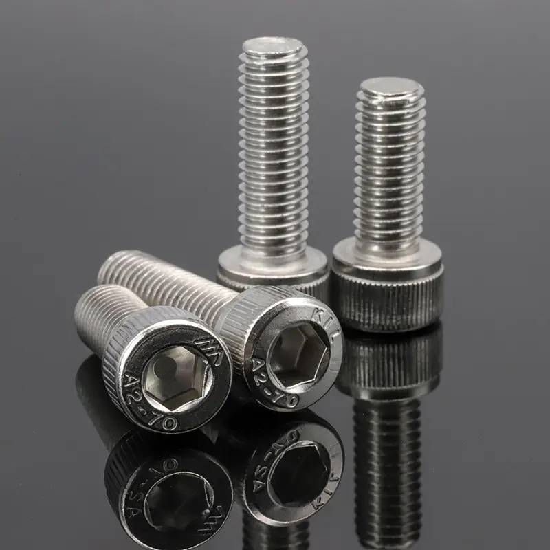 DIN912สแตนเลส304 M1.4 M1.6 M2 M2.5 M3 M4 M5 Allen Key Bolt ผู้ผลิต Hexagon Socket Head Cap Screw