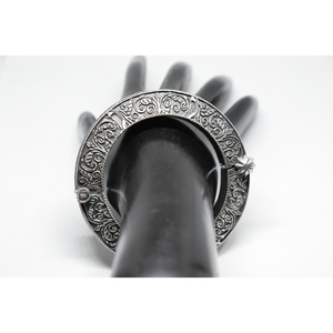latest wholesale 2022 indian fashion handmade designer <b>silver</b> look alike western look openable <b>bangle</b> for girls and <b>women</b> - Product Image 1