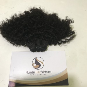 Chất Lượng Hàng Đầu Afro Kinky Xoăn Tóc Sợi Ngang Đôi Không Rụng Không Bị Rối Mông Cổ Trinh Nữ Tóc Của Con Người Việt Nam - Product Image 2