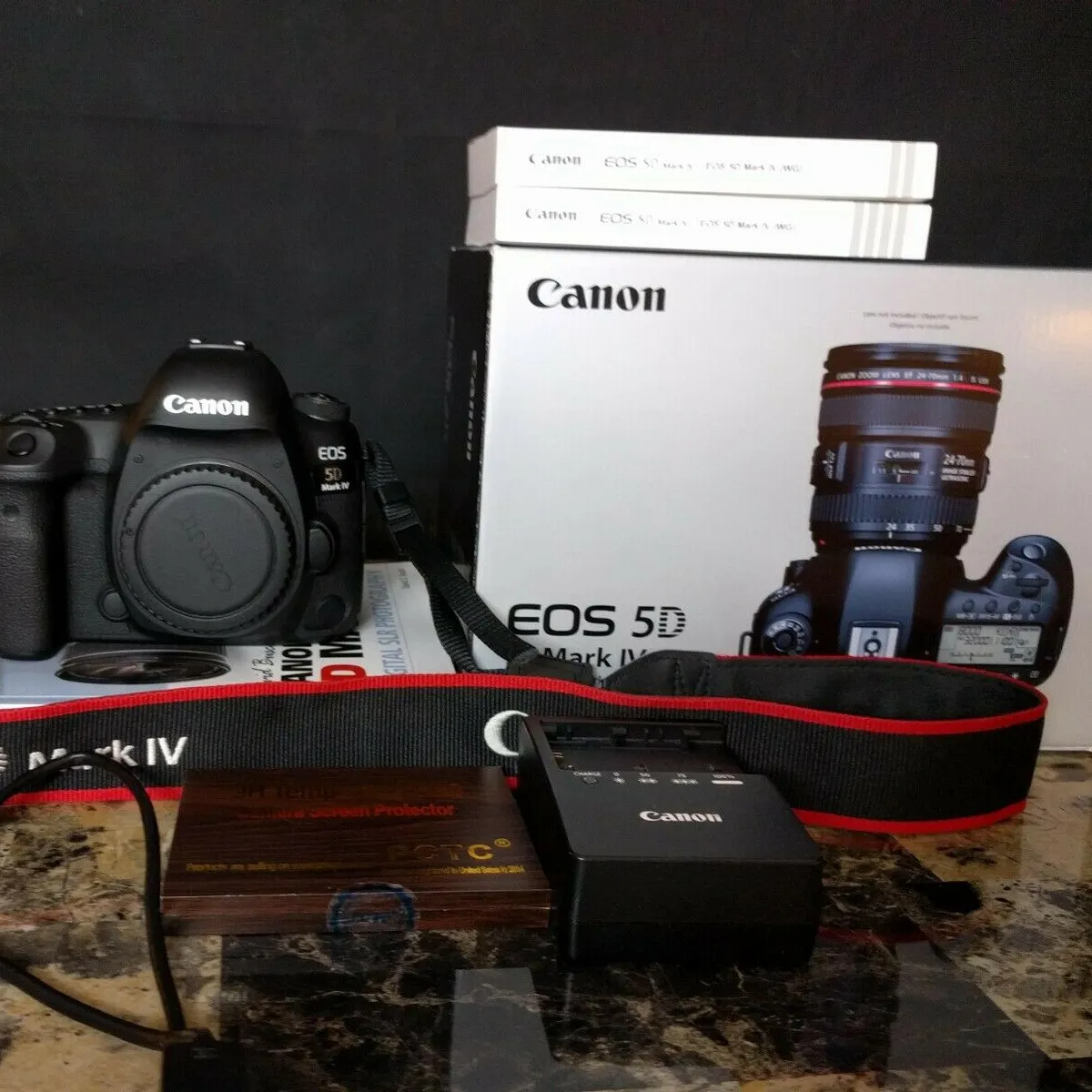 Canon — appareil photo Canon EOS 5D Mark IV DSLR, Kit vidéo avec objectif 64 go Pro, 24-105mm f/4L II, vente en gros