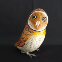 Figurine d'oiseau en bois personnalisée, Statue d'oiseau en bois, Figurine d'oiseau artisanal, décoration de Table et de maison