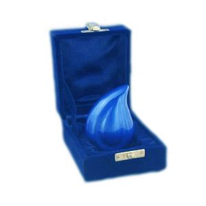 Offre Spéciale Gros Classique Bleu Larme Forme Crémation Urnes Avec boîte Funéraires Cendres Souvenir Fournitures Funéraires - Product Image 1