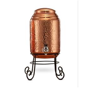 Handmade Copper Hammered Water Dispenser Metal Stand Classic Design for Home Hotel Restaurant Kitchen Use for <b>Tea</b> <b>Pots</b> <b>Kettles</b> - Product Image 1