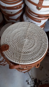 Handmade Women's Shoulder <b>Bag</b> Cheap Rattan <b>Wicker</b> with Natural Faux Trims Mixed Colour Single Request Clearance Sale - Product Image 5