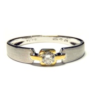 Bague de mariage pour couple Forever, homme et femme, or blanc et jaune 18 carats, diamant véritable, pour fête et anniversaire