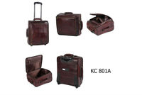 Valise de Voyage à Roulettes en Cuir Véritable 100%, Personnalisée pour Hommes et Femmes, Vente en Gros