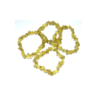 Buy Healing <b>Crystal</b> Peridot Chips <b>Bracelets</b> - Product Image 1