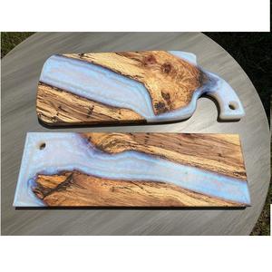 Pierre de résine en bois fromage sûr gâteau pain grillé personnalisé fantaisie coupe planche à découper et taille et trou personnalisés - Product Image 3