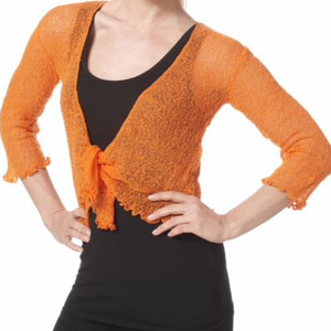 Sunset Chic Bolero <b>Shrug</b> Top Blouse Plus Size Slim Fit Formal Vacation Wear Loose <b>Knit</b> Short Spring Autumn Winter - Product Image 6
