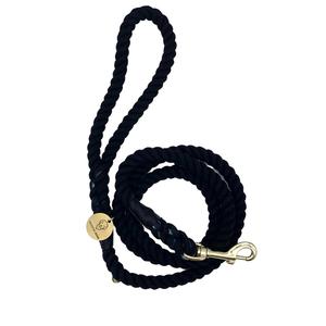 Black Cotton Rope <b>Dog</b> <b>Leash</b> - Product Image 1
