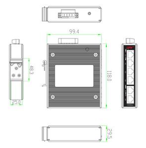 6 porta Industriale Switch POE 24v per Mikrotik / wifi <span class=keywords><strong>AP</strong></span> CPE <span class=keywords><strong>Router</strong></span> - Product Image 6